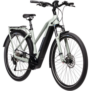 Bicicleta de viaje eléctrica CUBE KATHMANDU HYBRID PRO 500 TRAPEZ Mujer Gris 2021 0